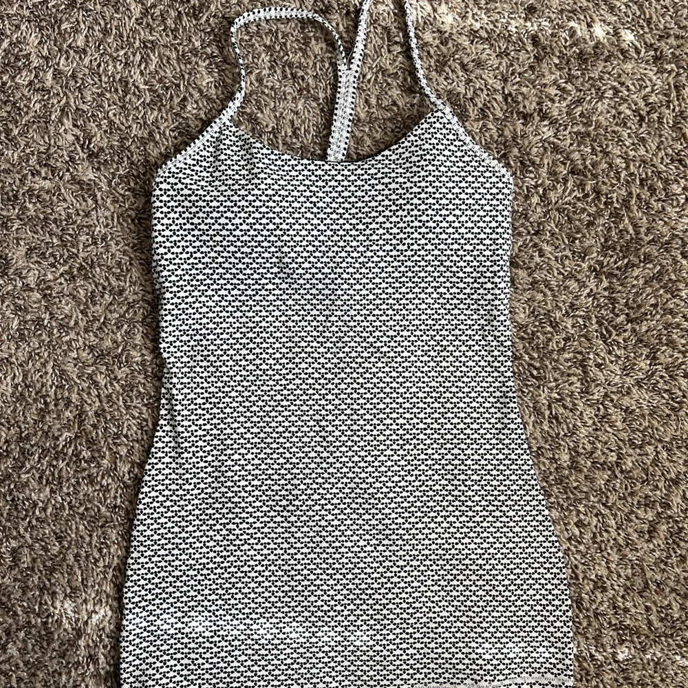 lululemon athletica Black and White Tank Top